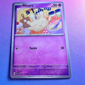 milcery - 074/159 (common) — pokemon: journey together
